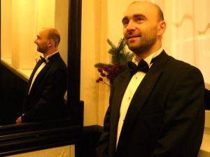 1235th Liszt Evening - Parlour of Four Muses in Oborniki Slaskie, 9th Dec 2016, ,<br> Wojciech Waleczek before the concert. Photo by Jolanta Nitka.
